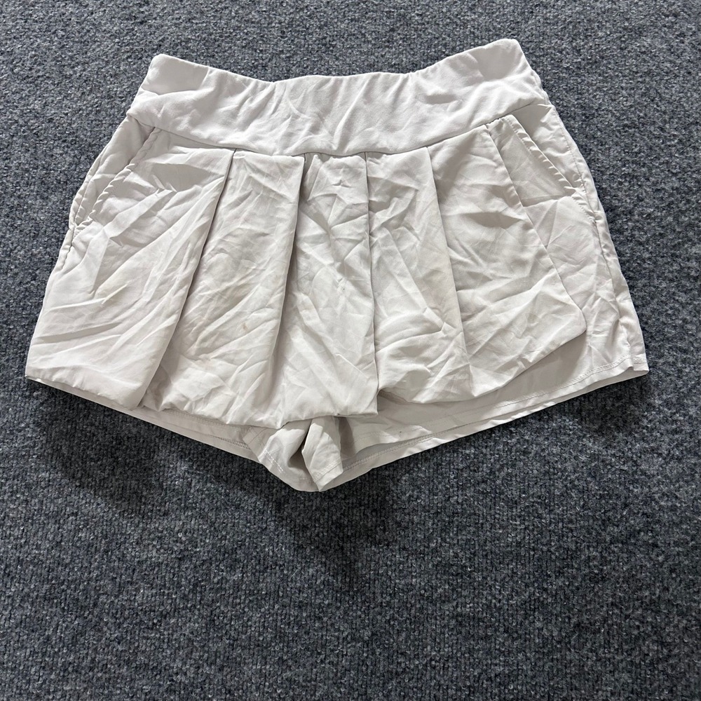 Fabletics Skort Womens Size S Beige Pleated Athletic Tennis Activewear Shorts
